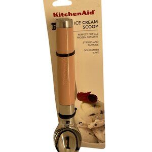 KitchenAid Ice Cream Scoop Pink Durable Stainless Steel Dishwasher Safe New!
